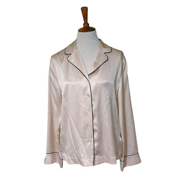 COS 100% Silk Pajama Shirt Blouse – Versatile Daywear or Sleepwear, Size S - Picture 1 of 8